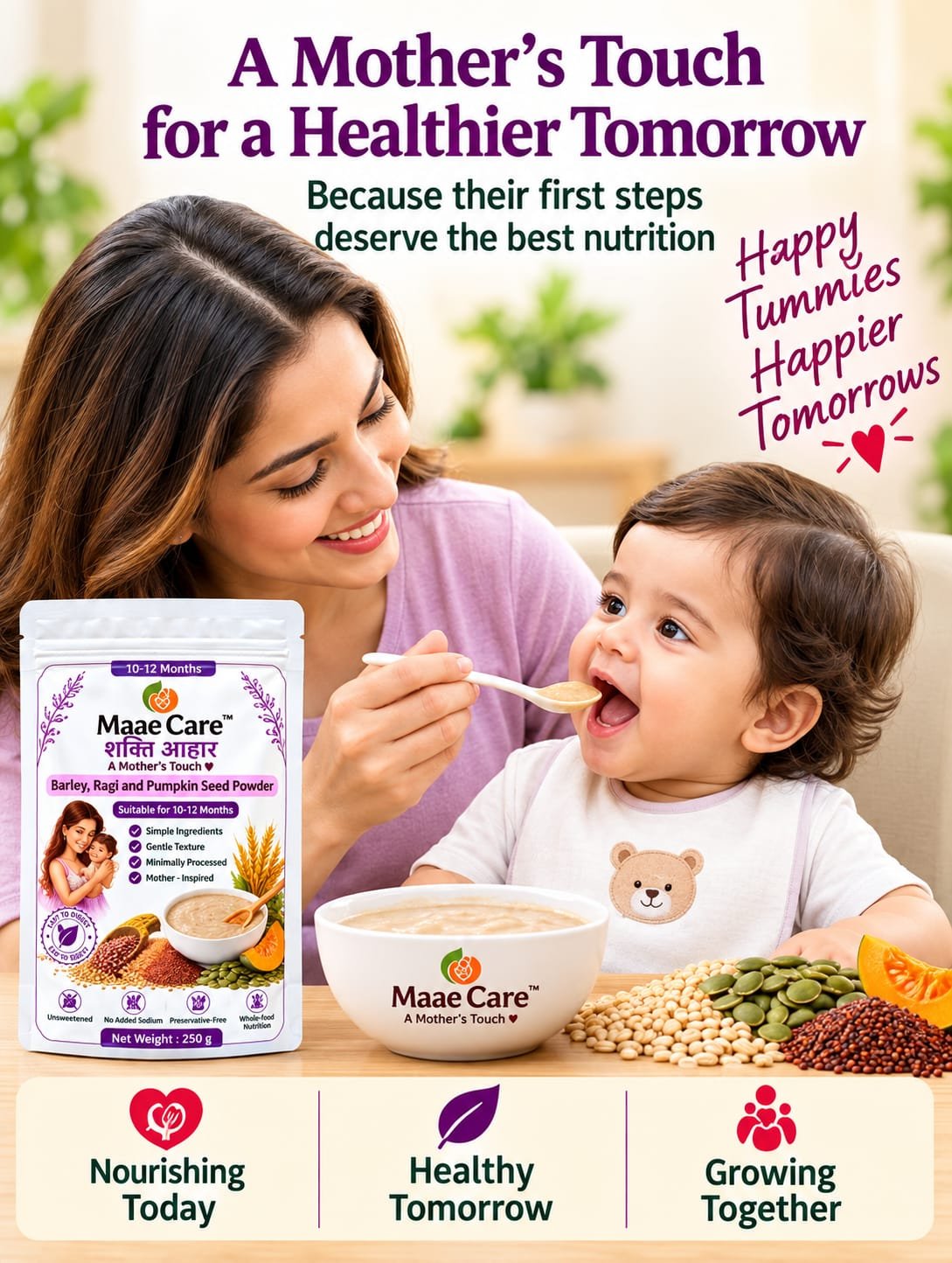 Barley Ragi and Pumpkin Seed Powder - Image 3