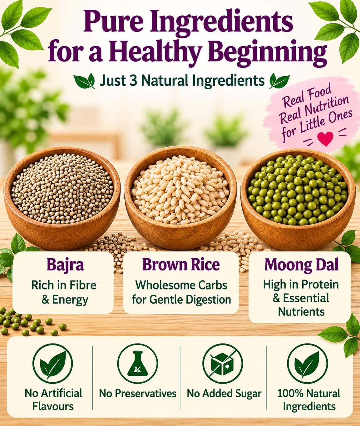 Bajra Brown Rice and Moong Dal Powder - Image 5